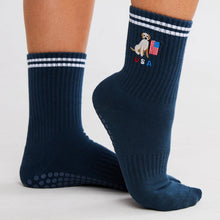 Load image into Gallery viewer, The Paw-triot Grippy Socks