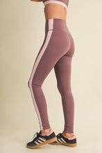 Load image into Gallery viewer, Side Contrast Block Legging: Mauve