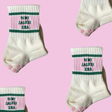 Load image into Gallery viewer, In my Lagree Era Grippy Socks- retro pink & green