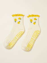 Load image into Gallery viewer, Lemon Ruffle Grippy Socks