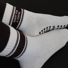 Load image into Gallery viewer, Ready for a Coffee Grippy Socks