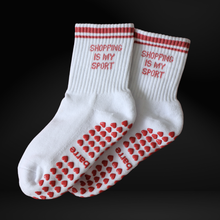 Load image into Gallery viewer, Shopping Is My Sport Grippy Sock
