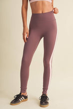 Load image into Gallery viewer, Side Contrast Block Legging: Mauve
