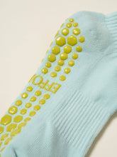 Load image into Gallery viewer, Lemon Cropped Crew Grippy Socks
