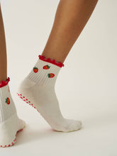 Load image into Gallery viewer, Strawberry Ruffle Grippy Socks
