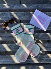 Load image into Gallery viewer, In my Lagree Era Grippy Socks-  retro pink &amp; green
