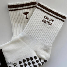 Load image into Gallery viewer, Tini Bit Hotter Grippy Sock
